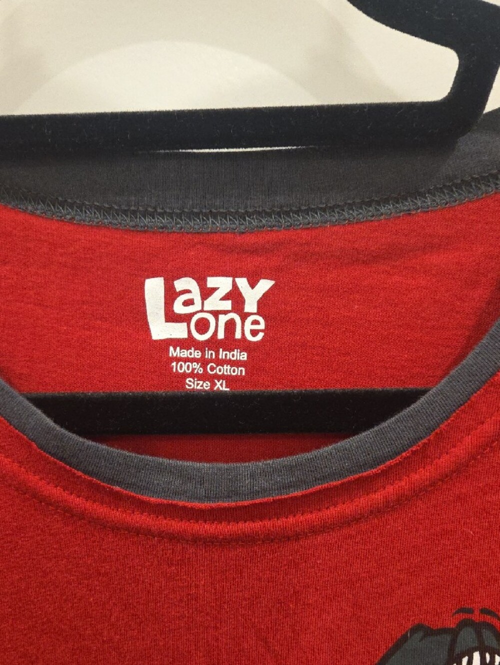 Lazy One Red Dachshund Graphic Tee with Yellow Print - Picture 2 of 3